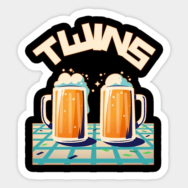 Twins Sticker by MonkeyLogick
